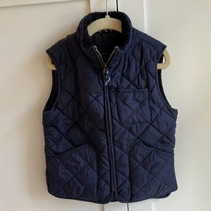 J. Crew Crewcuts Boys' Quilted Vest in navy - boys size 4-5